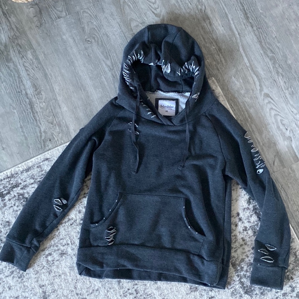 Chelsea Deboer distressed hoodie